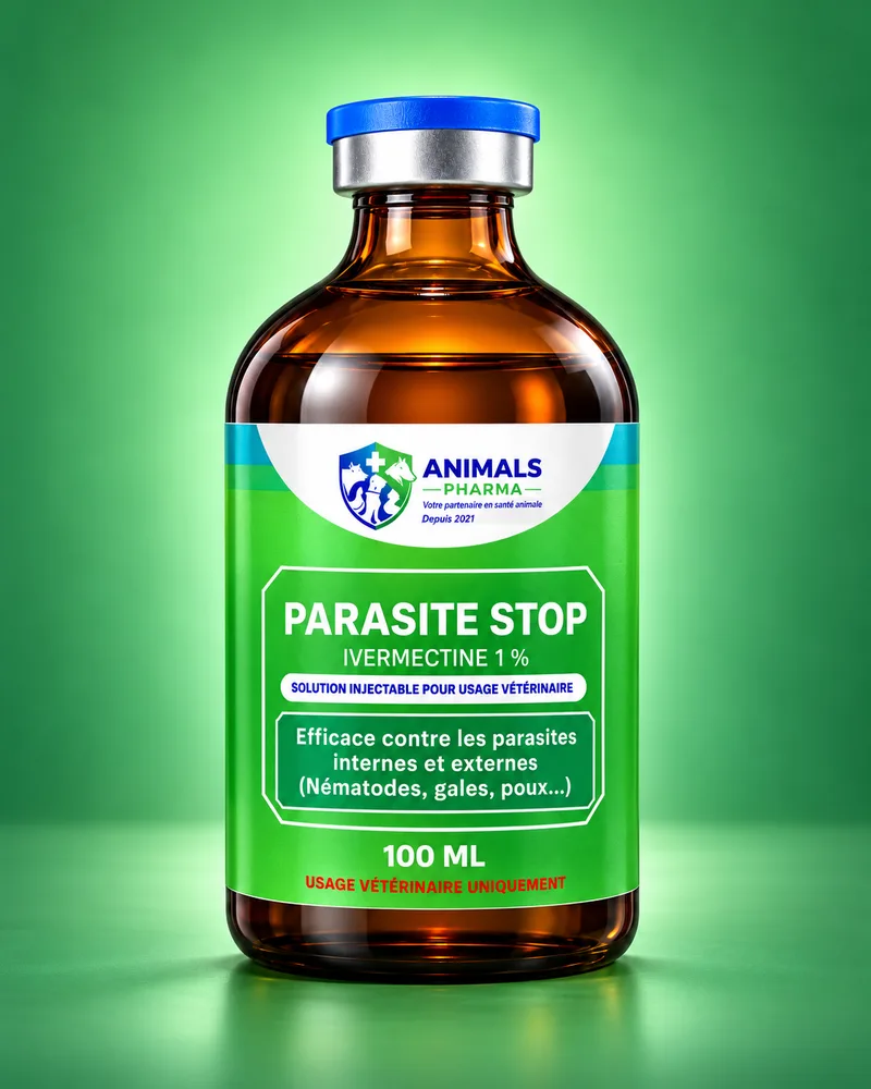Flacon de PARASITE STOP — Animals Pharma